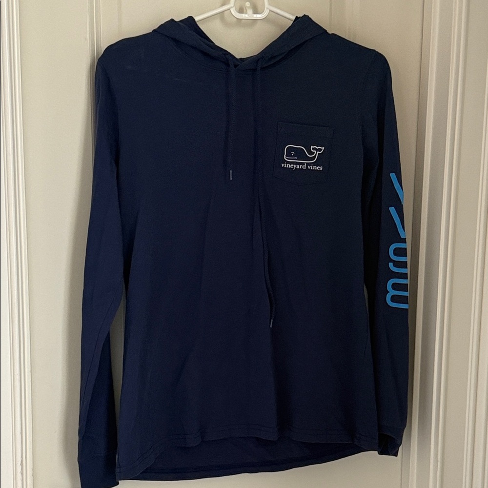 Vineyard Vines Dark Blue T-shirt Hoodie with Logo